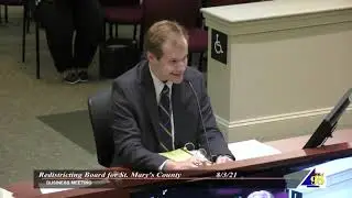8/3/21 Redistricting Board of St. Mary's County