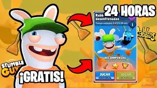 TUVE 24 HORAS PARA CONSEGUIR TODAS LAS SKIN DE RABBIDS GRATIS 🐰 | Stumble Guys