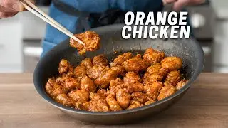 CRISPY TAKEOUT ORANGE CHICKEN (No Wok Required)