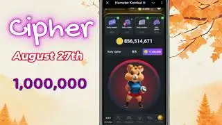 27 August Hamster Kombat Daily Cipher Code Today | Earn With Penny