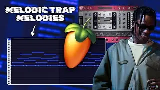 How I Make MELODIC Trap MELODIES With SAKURA | FL Studio