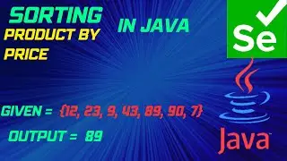 find second largest element in an array java