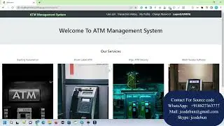 ATM Machine project in Spring boot and Hibernate with source code