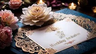 3D Floral  Golden Wedding Invitation 2024 - Download After Effects Template/Project