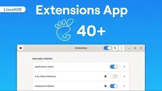 Setup extensions app on Gnome 40+ (Ubuntu, Manjaro, Fedora)