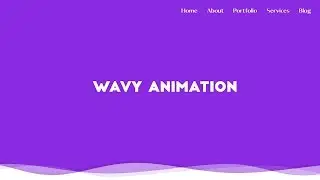 Pure CSS Wavy Background Animation | CSS Animation Examples