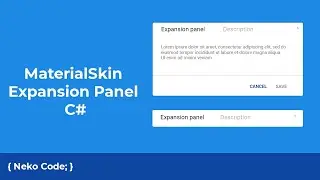 MaterialSkin Expansion Panel C#