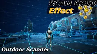 02 Scan environment with sounds, niagara, and material in a component on Unreal Engine 5