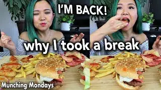 VEGAN JUNK FOOD MUKBANG (A&W BEYOND BURGER, WINGS, FRIES, CHIPS) // Munching Monday Ep.20