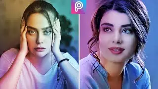 How To Create Neon Glowing Effect In Picsart |Picsart Dual Lighting Effect Photo Editing.