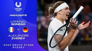 Lorenzo Sonego v Alexander Zverev Highlights | United Cup 2024 Group D