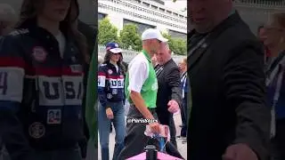 Kendall Jenner and Fai Khadra at the Olympics in Paris