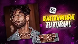 Glowing Watermark Tutorial In Capcut.