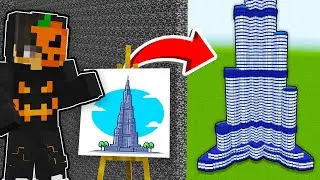 NOOB vs PRO Yapı Kapışmasında ÇİZİM MODU İle Trolledim! - Minecraft