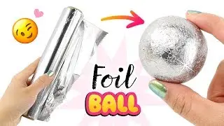 SAFE & EASY Japanese Foil Ball DIY!! NO Hammer, NO Sandpaper! How To Make Foil Ball Viral DIY