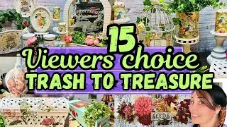 **15*VIEWERS FAVORITE TRASH to TREASURE SPRING & SUMMER diy decor projects