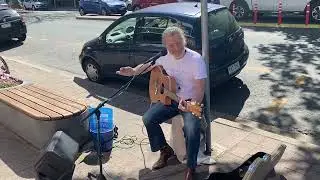 Trev Sings at the 2022 ANBC Braddon Busking Festival