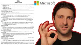 The Resume To Get Into Microsoft | Software Engineer Internship