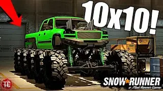 SnowRunner: Meet THE TANKCAT! (10x10 Cateye Chevy!!) MULTIPLAYER