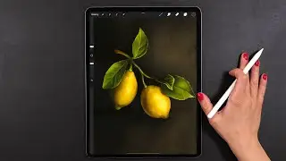 Drawing Realistic 🍋🍋 | My Procreate Digital DrawingTechnique