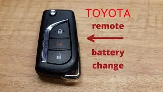 How to ● Toyota Key Fob Remote Keyless Battery Change/Replace