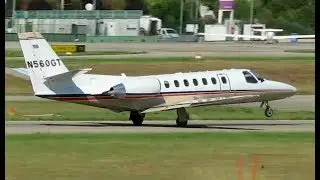 Cessna 560 Citation V (N560GT) Takeoff - Sabadell Airport