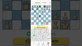 Chess: Love it when a Queen's Gambit works!