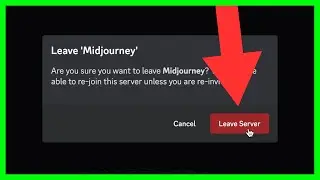 How to Leave Midjourney Server in Discord