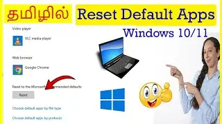 How to Reset Default Apps in Windows computer Tamil | VividTech