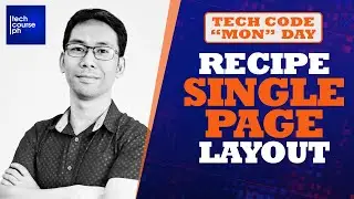 Recipe Single Page Layout | Tech Code Mon Day