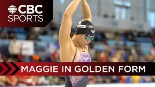 Maggie Mac Neil wins gold in the 100m fly at the 2023 Canadian Swimming Trials | CBC Sports