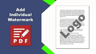 How to insert multiple watermarks to certain pages of a pdf document in PDF-XChange Editor