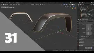 Blender 2.8 Car Modeling Tutorial - Part 31 (Front Fender Flares)