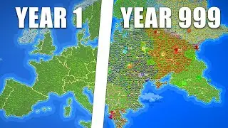 I Made Humans Colonize Europe For 1,000 Years - Worldbox