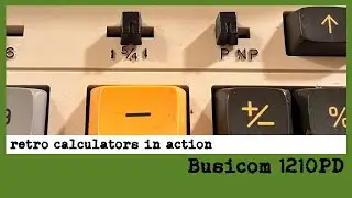 Busicom 1210PD calculator in action