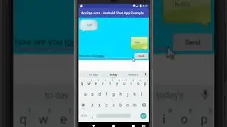 android chat app example using recycler view