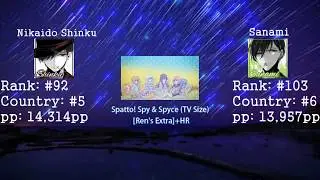 [osu!catch] Nikaido Shinku vs Sanami | Spatto! Spy & Spyce (TV Size) [Ren's Extra]
