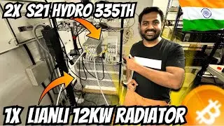 Run 2x Hydro miners on single radiator? 🔥 Crypto Mining India 🚀 #bitcoinmining #antminer #asicminer