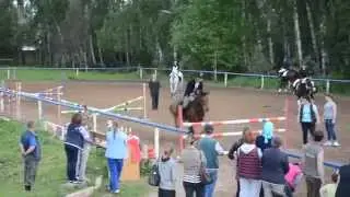 Конкур на мощность прыжка (заход 6) Иван на Даре (31.05.2015)