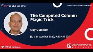 The Computed Column Magic Trick by Guy Glantser