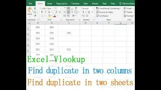 How to find duplicate values in different Excel sheets and two columns in Excel