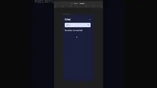 DESIGN A CHAT APP USING FIGMA - SPEED ART