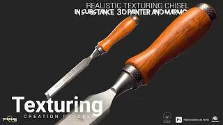 Texturing a Chisel Inside Substance 3D Painter And Marmoset