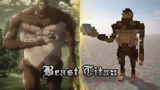 How to Build The Beast Titan 1:1 Scale in Minecraft (Attack on Titan)