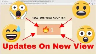 How to make a Realtime View Counter using JavaScript  & Firebase