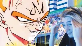 xQc reacts to Dragon Ball Z - Majin Vegeta Attacks The World Tournament (with chat)