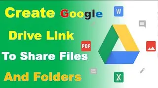 how to create google drive link to share files | Create Google Drive Link TO share Folders