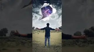 Galaxy 😱 creative Photo editing tutorial / #picsart #photography #shortvideo