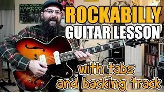 A Great Rockabilly Solo w/Jazz & Jump Blues influences - Guitar Lesson w/tabs