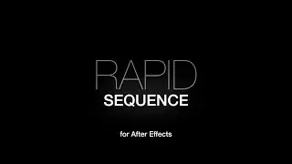 RAPID SEQUENCE Free Script for After Effects